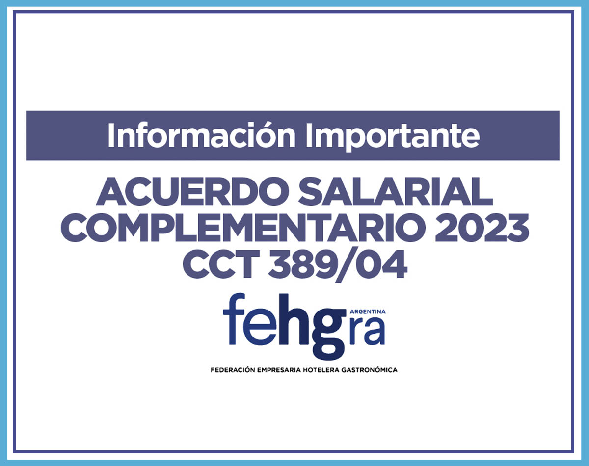 Información importante, acuerdo Salarial 2023/2024